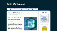 Desktop Screenshot of kevinworthington.com