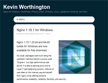 Tablet Screenshot of kevinworthington.com
